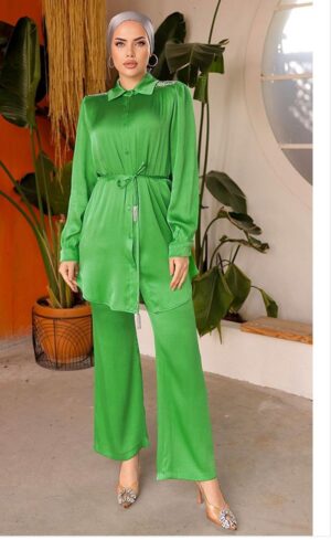 Combine Tunic And Pant Green